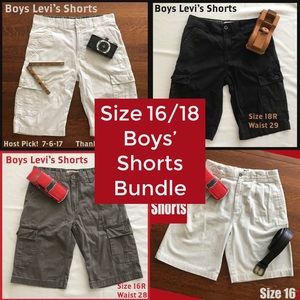 Boys Size 16 18 Shorts Bundle Levi’s GAP